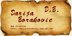 Darija Boraković vizit kartica